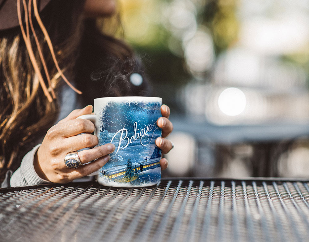 The Polar Express (Believe) Morphing Mugs® Heat-Sensitive Clue Mug MMUGC529